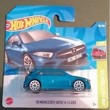 Hot Wheels Modeliukas '19 MERCEDES-BENZ A-CLASS, BLUE