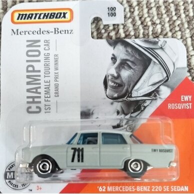 Matchbox 1962 Mercedes Benz 220 SE Sedan White
