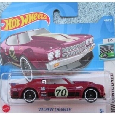 Hot Wheels Modeliukas 1970 Chevy Chevelle Red (yra sandėlyje)