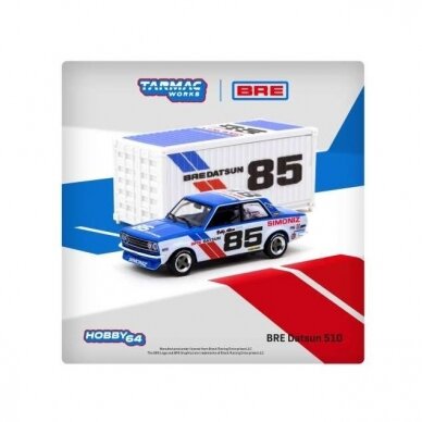 1972 BRE Datsun 510 #85 Bobby Allison Trans Am 235 Championship, blue/white  | Tarmac | E-shop: Hot Wheels and collectible models