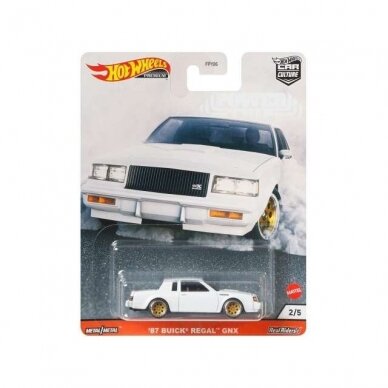 Hot Wheels Premium Modeliukas 1987 Buick Regal GNX Power Trip, white