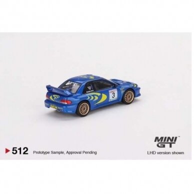 Mini GT Modeliukas 1997 Subaru Impreza WRC97 #3 Winner Rally Sanremo, blue/yellow