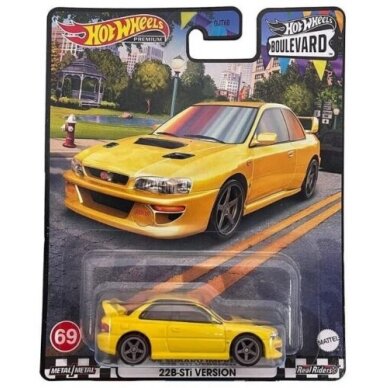 Hot Wheels Premium Boulevard 1998 Subaru Impreza 22B STi