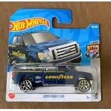 Hot Wheels 2009 Ford F-150-blue With Goodyear Decals