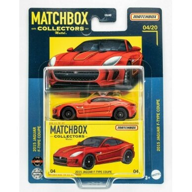 Matchbox Modeliukas 2015 Jaguar F-Type Coupe, red (yra sandėlyje)