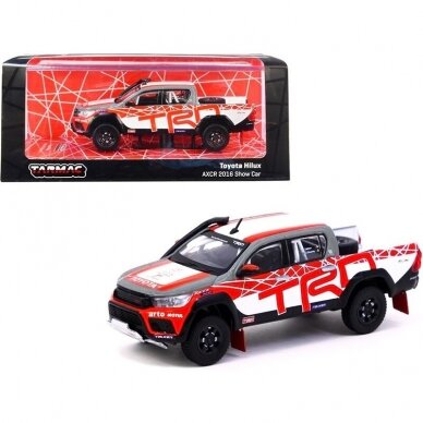 Tarmac Works Modeliukas 2016 Toyota Hilux AXCR Show Car, red/white