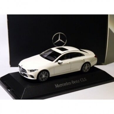 Spark Modeliukas 2018 Mercedes Benz CLS Coupe (C257) *in Mercedes dealer packaging*, white