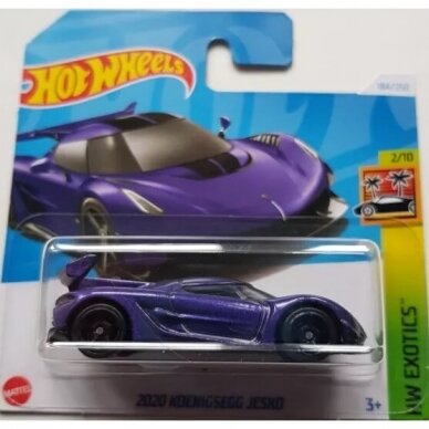 Hot Wheels Mainline 2020 Koenigsegg Jesko Purple Short card