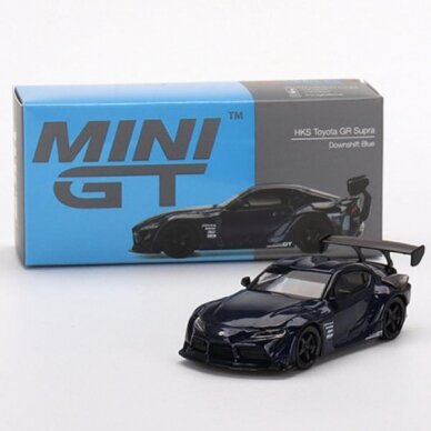 Mini GT Modeliukas 2021 HKS Toyota GR Supra (A90), downshift blue