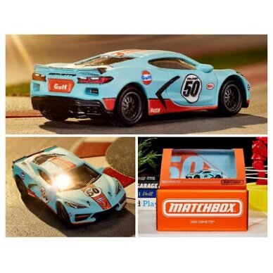 Matchbox Modeliukas 2022 Matchbox Mattel Creations 2020 Corvette C8 Gulf Sealed (yra sandėlyje)