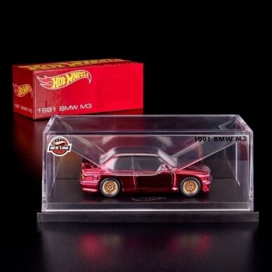 Hot Wheels RLC Modeliukas 2023 Hot Wheels RLC Exclusive 1991 BMW M3 Spectraflame RED