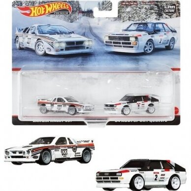 Hot Wheels Premium 2-pack Modeliukas 2 Pack Lancia Rally 037 / '84 Audi Sports Quattro