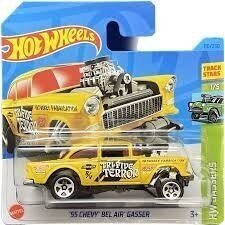 Hot Wheels Modeliukas '55 Chevy Bel Air Gasser Yellow GASSERS 2023 #110 Short Card (yra sandėlyje)