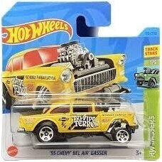 Hot Wheels '55 Chevy Bel Air Gasser Yellow GASSERS 2023 #110 Short Card