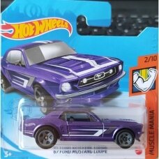 Hot Wheels Modeliukas 67 Ford Mustang Coupe Purple 192/250 Short Card