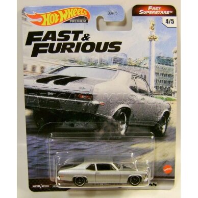 Hot Wheels Premium Modeliukas 70 Chevy Nova SS