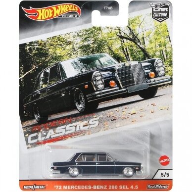 Hot Wheels Premium 72 Mercedes-Benz 280 SEL 4.5 (mažai skilęs blisteris)