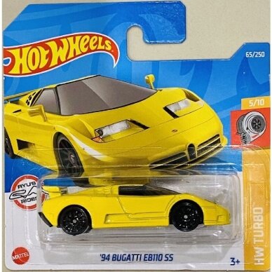 Hot Wheels Modeliukas ‘94 Bugatti EB110 SS Yellow 2022 C