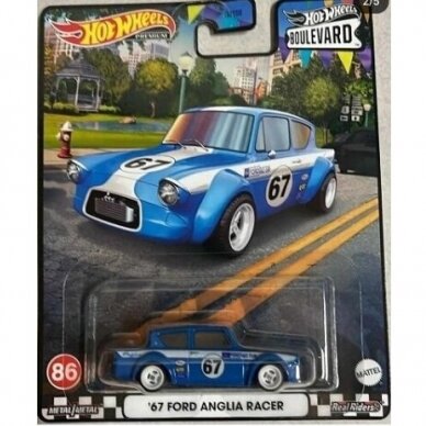 Hot Wheels Modeliukas 1962 Ford Anglia Modified Boulevard No 86 (yra Sandėlyje)