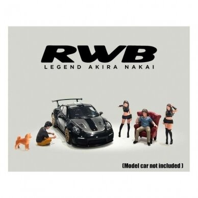 American Diorama Figūrėlės RWB Legend Akira Nakai, Diecast Figure's (yra Sandėlyje)