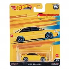 Hot Wheels Premium Modeliukas Audi S4 Quattro, yellow (yra sandėlyje)