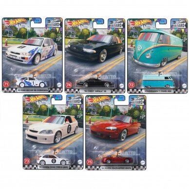 Hot Wheels Premium Modeliukas Boulevard series Mix No. 71-75