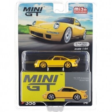 Mini GT Modeliukas CHASE  RUF CTR anniversary, blossem yellow