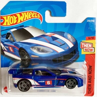 Hot Wheels Modeliukas Corvette C6R #6 blue (yra sandėlyje)