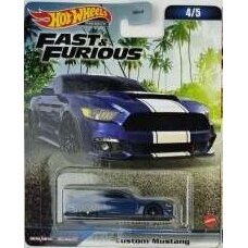 Hot Wheels Premium Custom Mustang Blue Fast & Furious