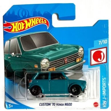 Hot Wheels Custom 1970 Honda N600 Emerald Green HW J-imports