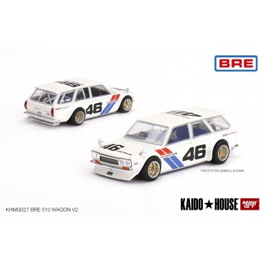 Mini GT Kaido House Modeliukas Datsun Kaido 510 Wagon BRE V1, white