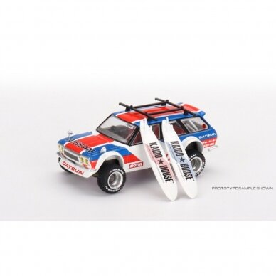 Mini GT Kaido House Datsun Kaido 510 Wagon Kaido GT Surf Safari RS, white/blue/red