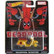 Hot Wheels Premium Modeliukas Deadpool Scooter (yra sandėlyje)