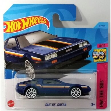 Hot Wheels DMC Delorean Blue The 80's Series Cars