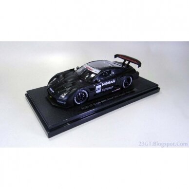 Ebbro 1/43 2008 Nissan GT-R LDF SGT Test Car #230, black/white