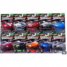 Hot Wheels Modeliukas Fast&Furious Fast Themed Assortment of 10 models