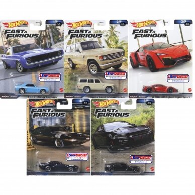 Hot Wheels Premium Modeliukas Fast & the Furious Assortment (yra sandėlyje)