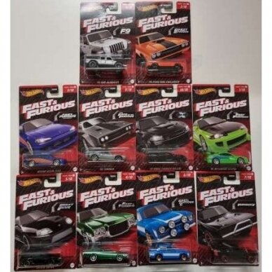 Hot Wheels Modeliukas F&F Fast Themed Assortment