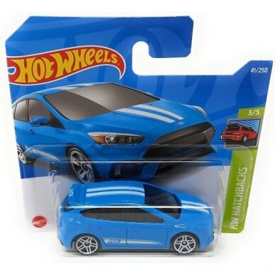 Hot Wheels Modeliukas Ford Focus RS blue HW Hatchbacks 41/250