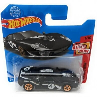 Hot Wheels Modeliukas Ford GT-40 black Then & Now short card 78/2021