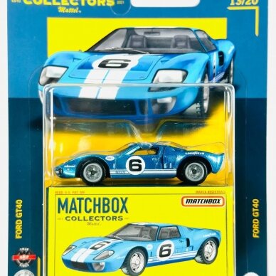 Matchbox Modeliukas Ford GT40, blue