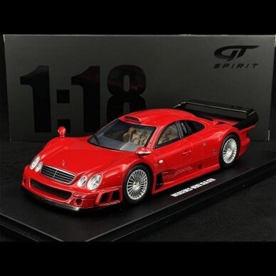 GT Spirit 1/18 Modeliukas Mercedes Benz CLK-GTR Super Sport *Resin Series*, red (yra Sandėlyje)