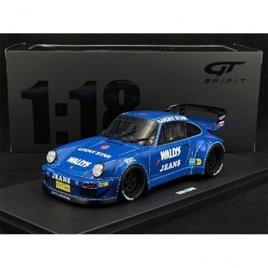 GT Spirit 1/18 Modeliukas Porsche RWB OSHO *Resin Series*, arrow blue (yra Sandėlyje)