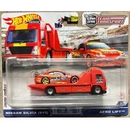 PRE-ORD3R Hot Wheels Premium Team Transport Modeliukas HCR35 Aero Lift & Nissan Silvia S15 *HKS