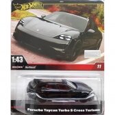 Hot Wheels Premium Modeliukas 1/43 Porsche Taycan Turbo S Cross Turismo, black