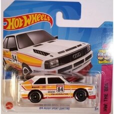 Hot Wheels 2023 P Case '84 Audi Sport Quattro White Short Card