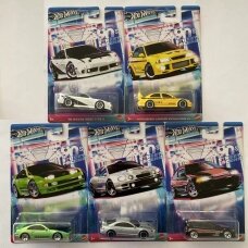 PRE-ORDER Hot Wheels Mainline 90s Street Scene Set Modeliukų rinkinys (1992 Honda Civic,Nissan 180SX,Mitsubishi Lancer VI,Nissan 300ZX,Toyota Celica GT-Four)