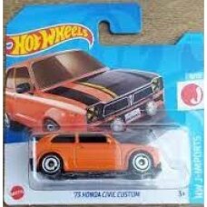 Hot Wheels Mainline Modeliukas 70 honda N600 custom orange