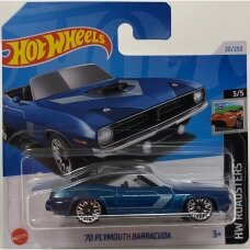 Hot Wheels Mainline 70 Plymouth Baracuda blue short card