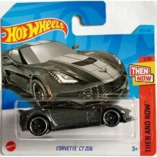 Hot Wheels Mainline Modeliukas Corvette C7 z06 black short card